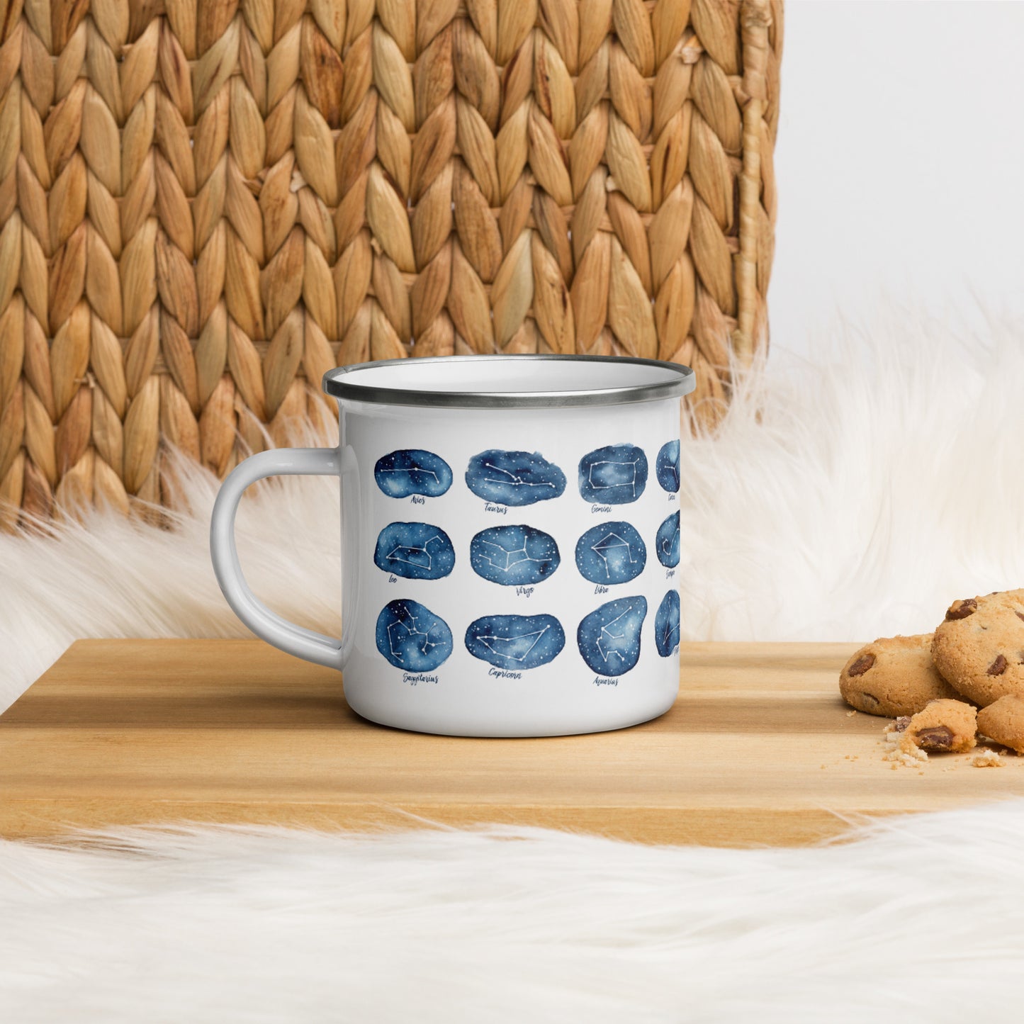 Constellations Zodiac Enamel Mug