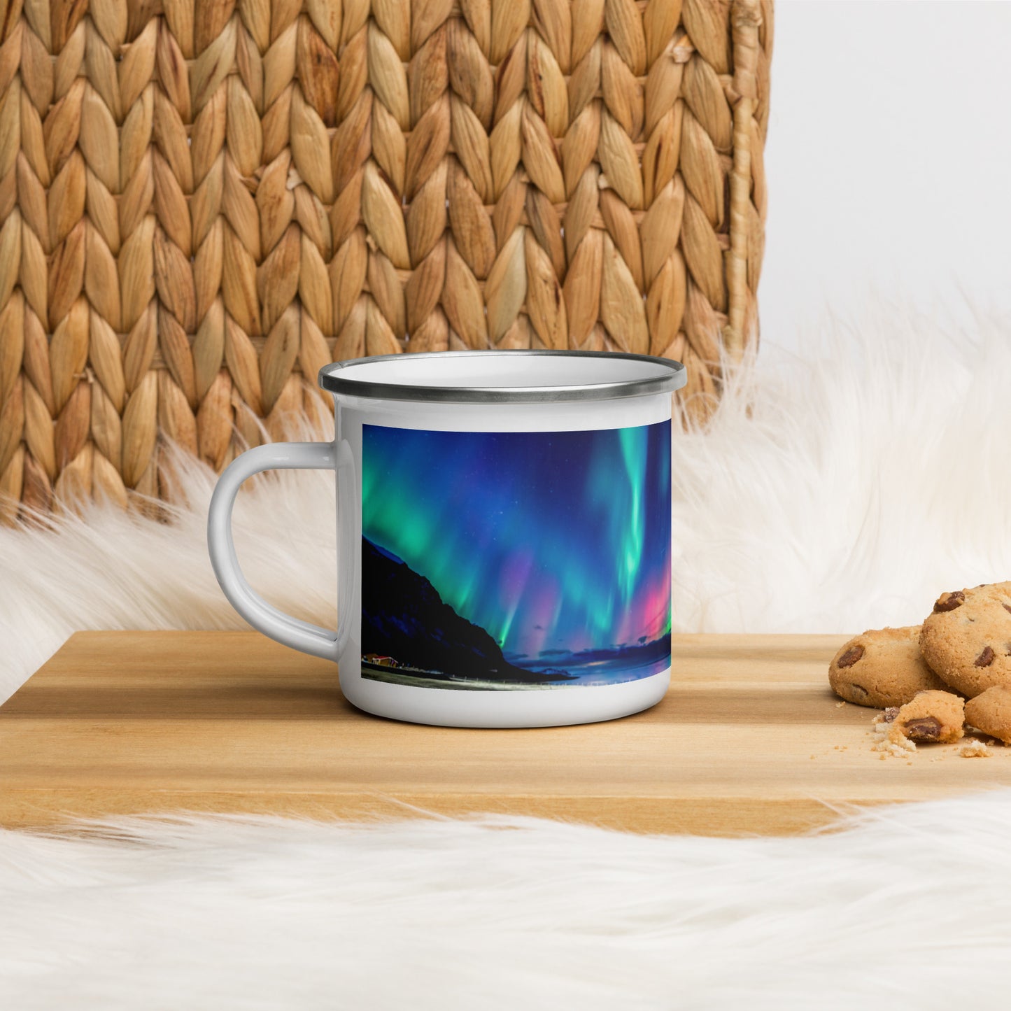 Aurora Enamel Mug