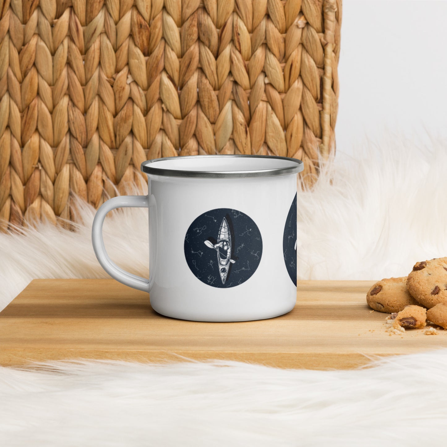 Constellations Kayak Enamel Mug