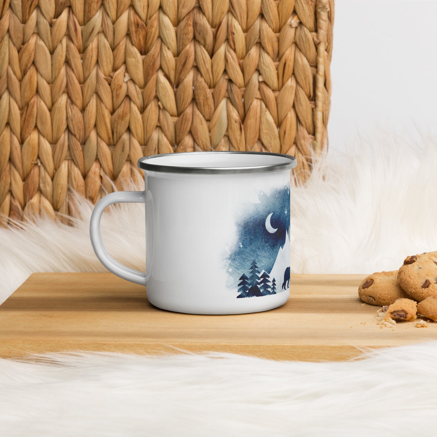 Bear Family Enamel Mug