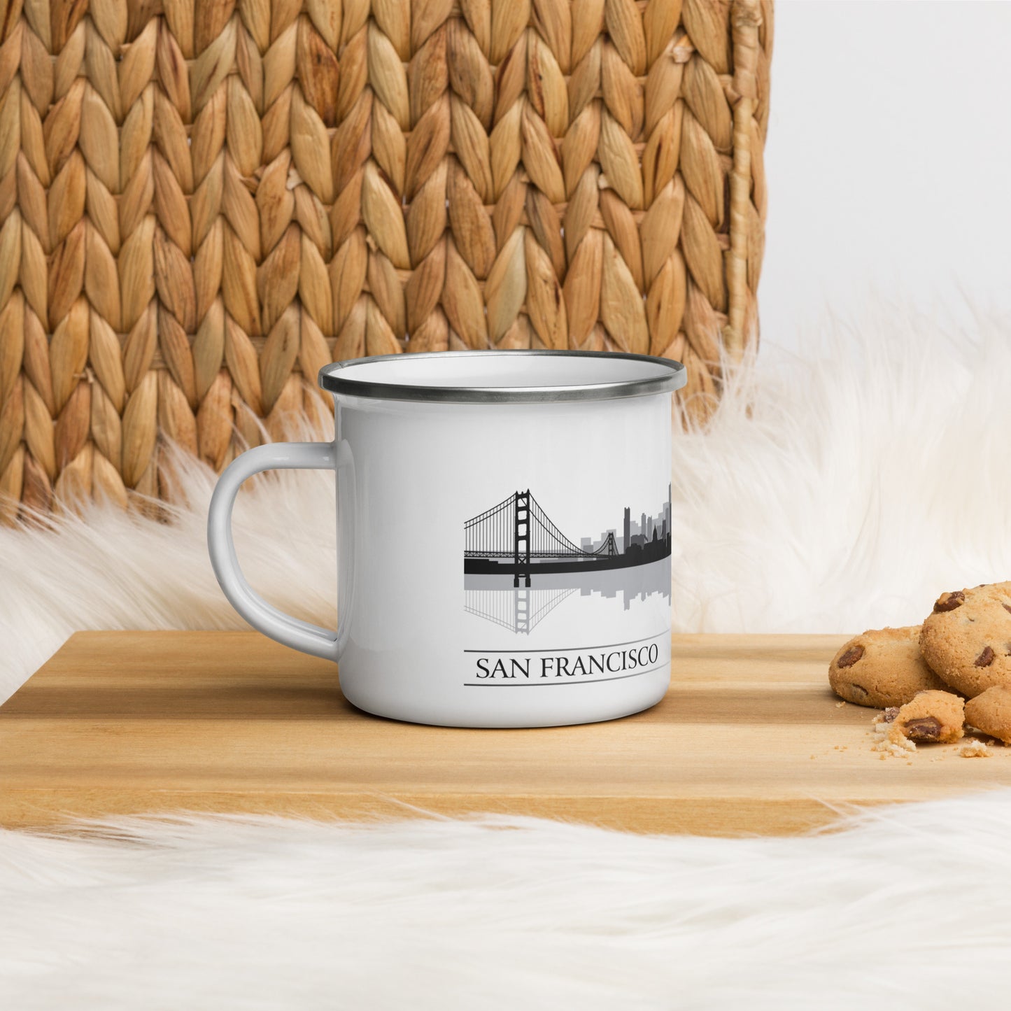 San Francisco City Skyline Enamel Mug