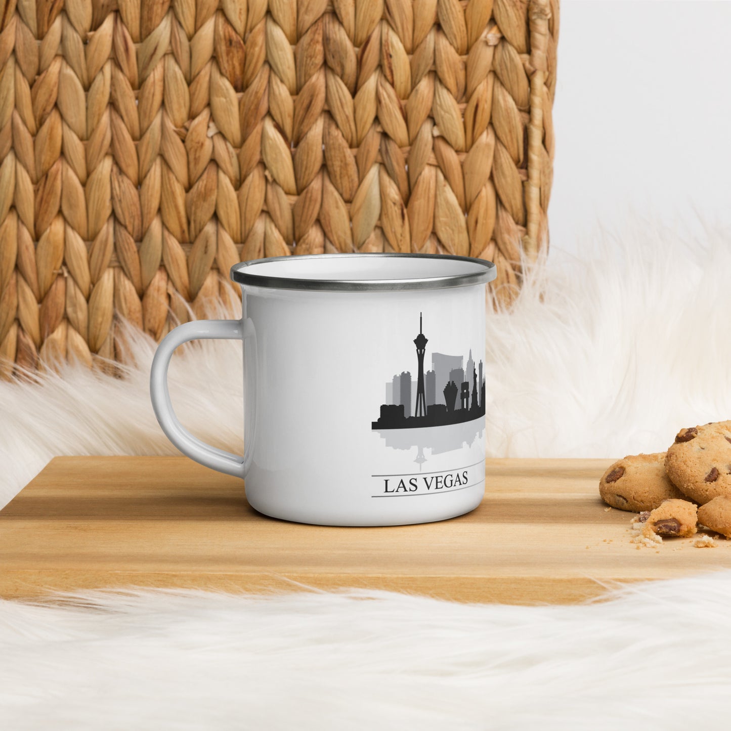 Las Vegas Nevada City Skyline Enamel Mug