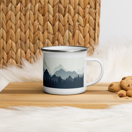 Mountains Enamel Mug