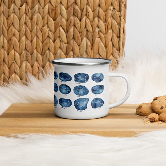 Constellations Zodiac Enamel Mug