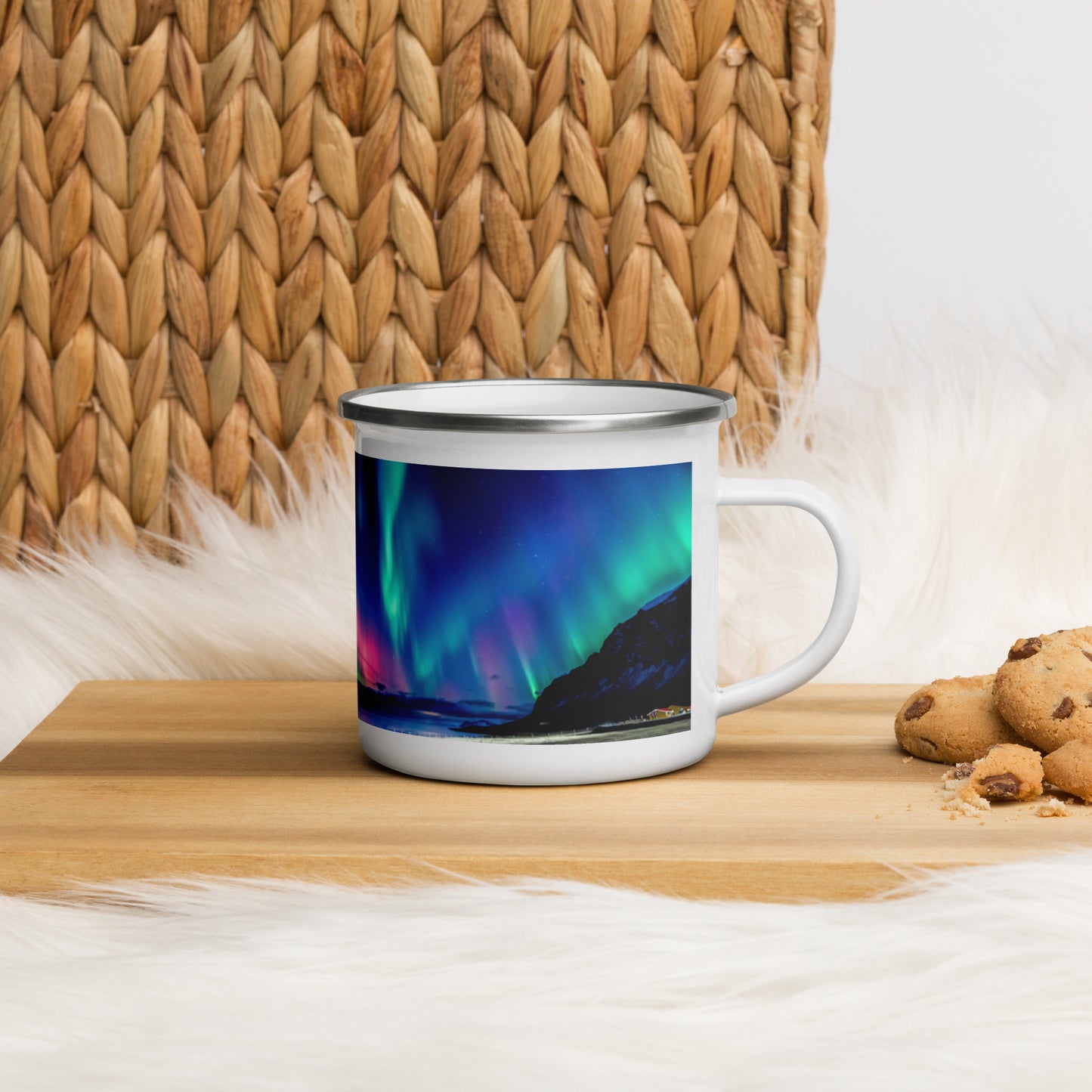 Aurora Enamel Mug