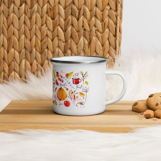 Autumn Enamel Mug