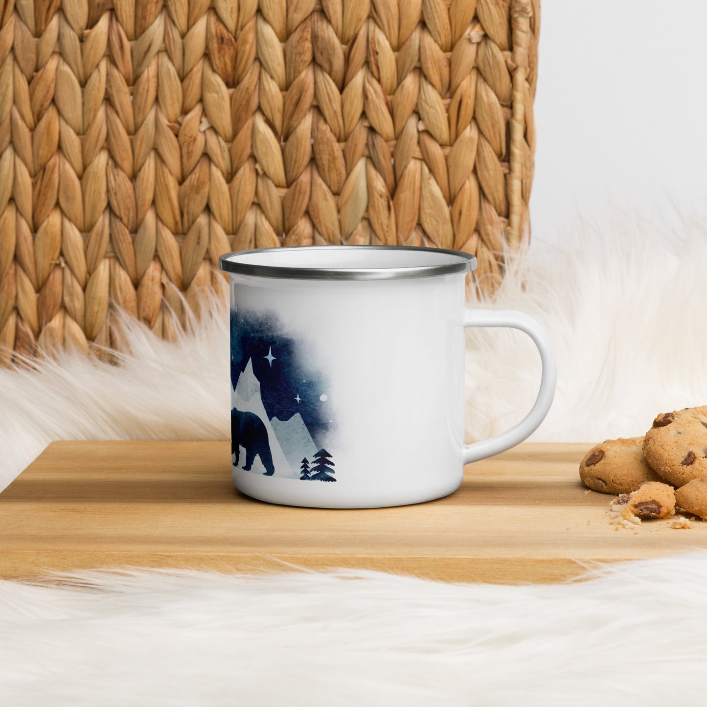 Bear Family Enamel Mug