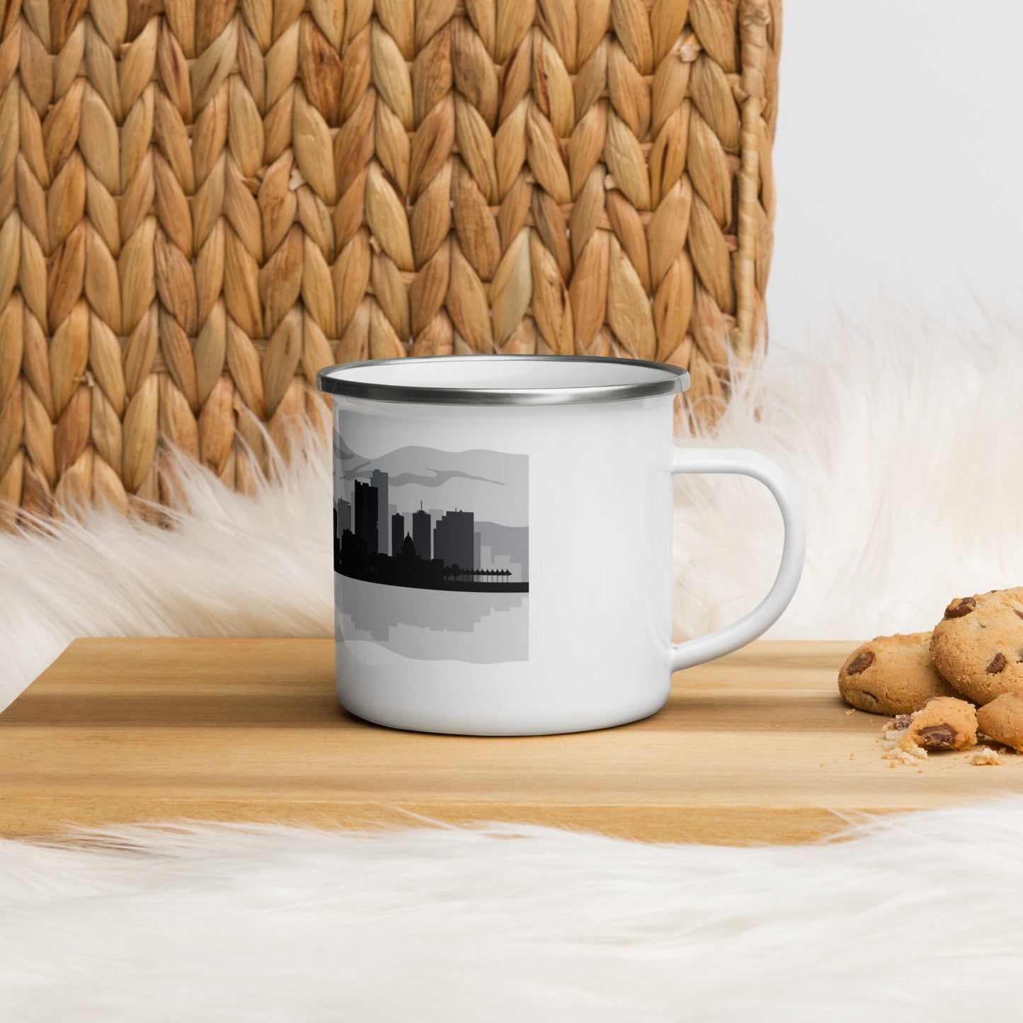 Denver City Skyline Enamel Mug