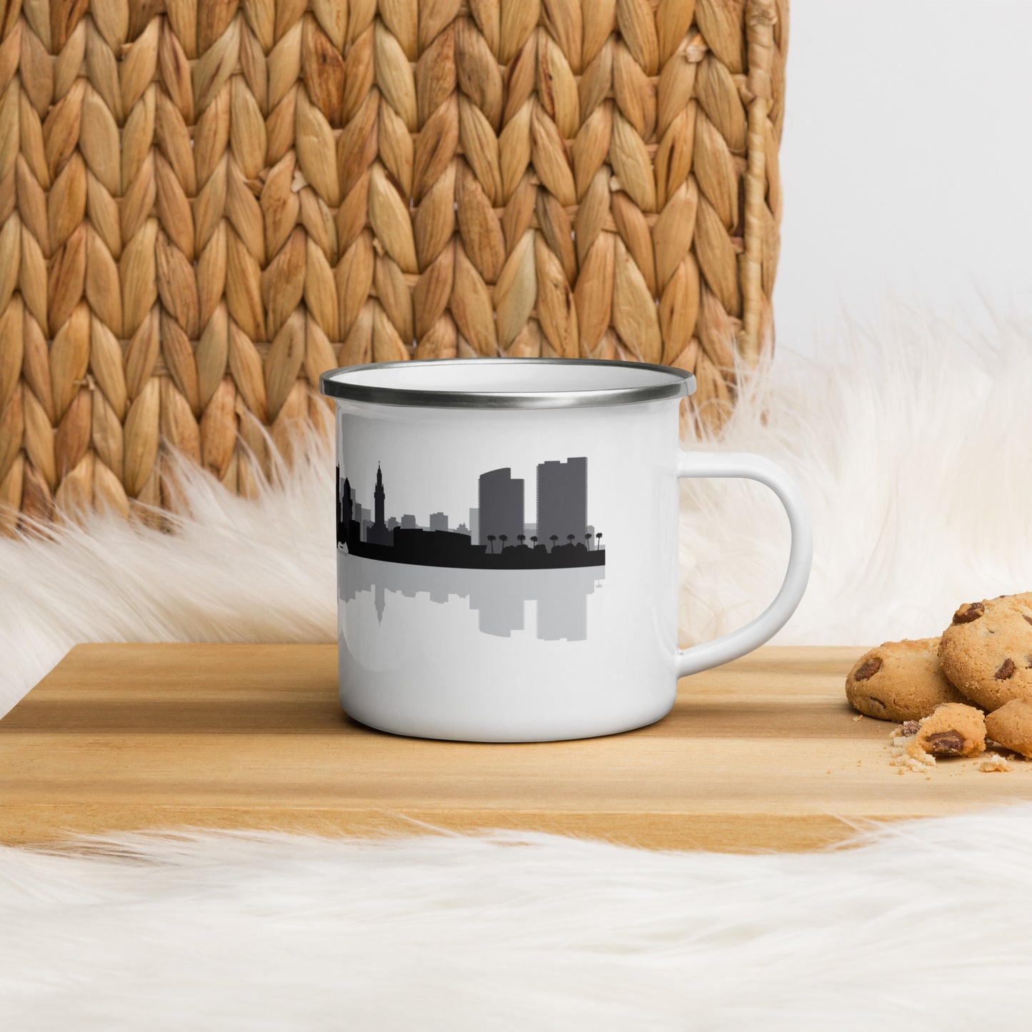 Miami City Skyline Enamel Mug