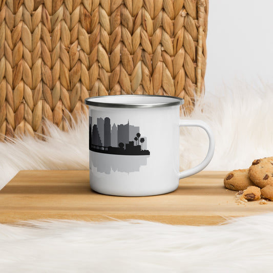 Austin Texas City Skyline Enamel Mug