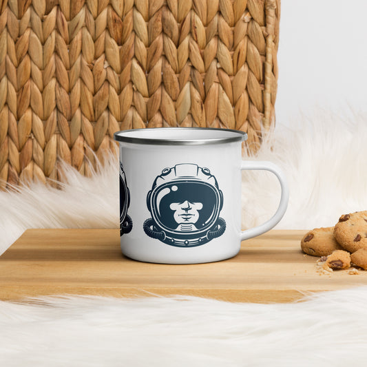 Rocketman Astronaut Enamel Mug