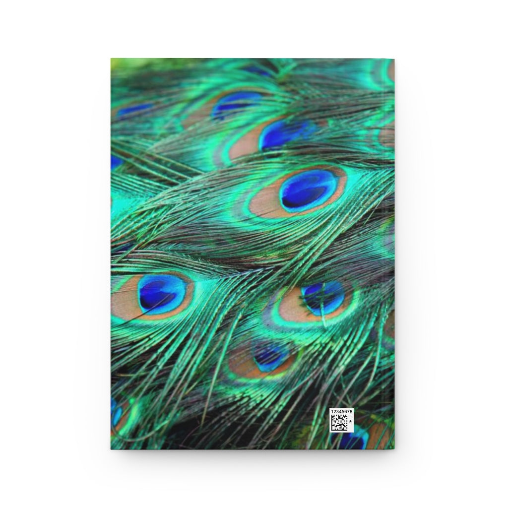 Peacock Notebook Hardcover Journal Matte