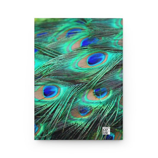 Peacock Notebook Hardcover Journal Matte