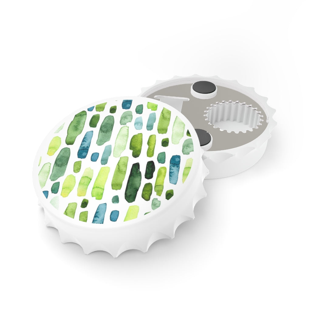 Green Abstract Bottle Opener