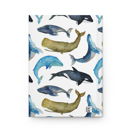 Whales Notebook Hardcover Journal Matte