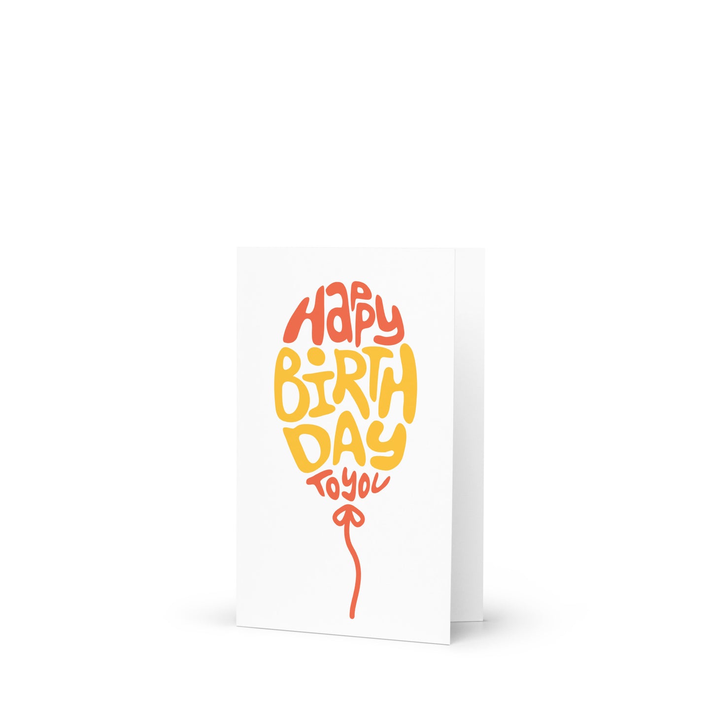 Happy Birthday To You Balloon Greeting card