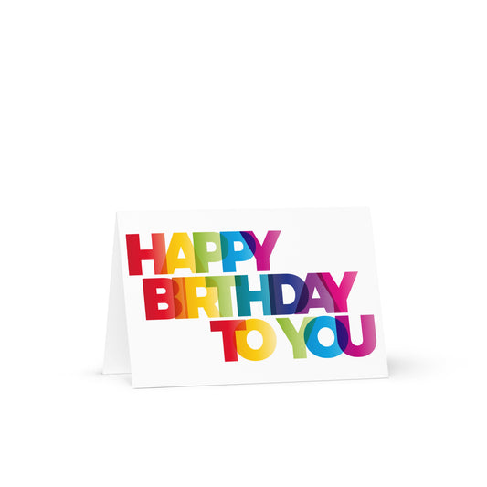 Bold Happy Birthday Greeting card