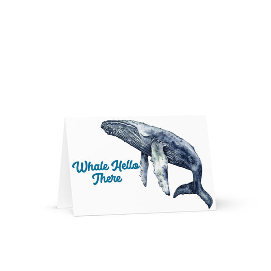 Whale Hello There Greeting card