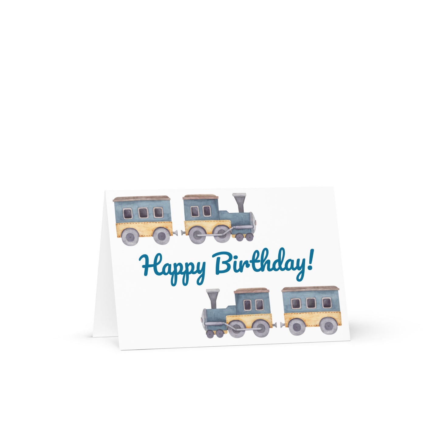 Train Happy Birthday Greeting card