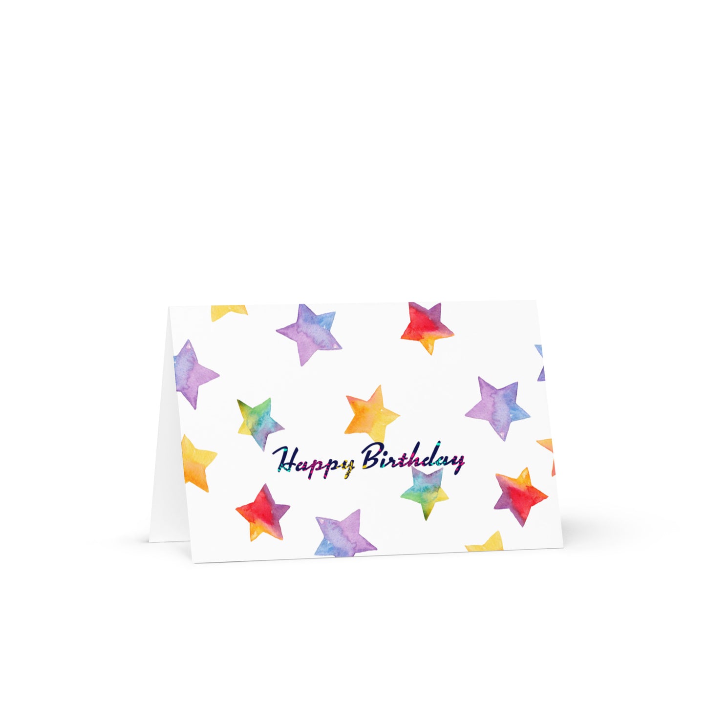 Celebration Stars Birthday Greeting card - 4in x 6in - card with envelope - stationery - cute cards - quality cards - gift