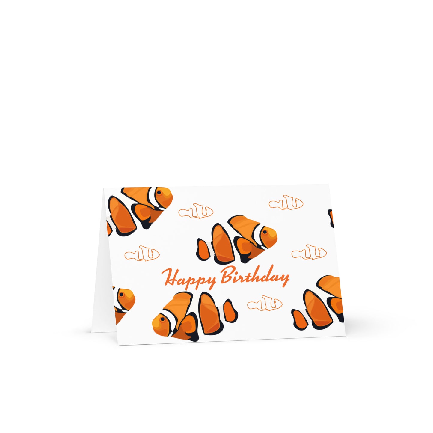 Clown Fish Nemo Happy Birthday Greeting card