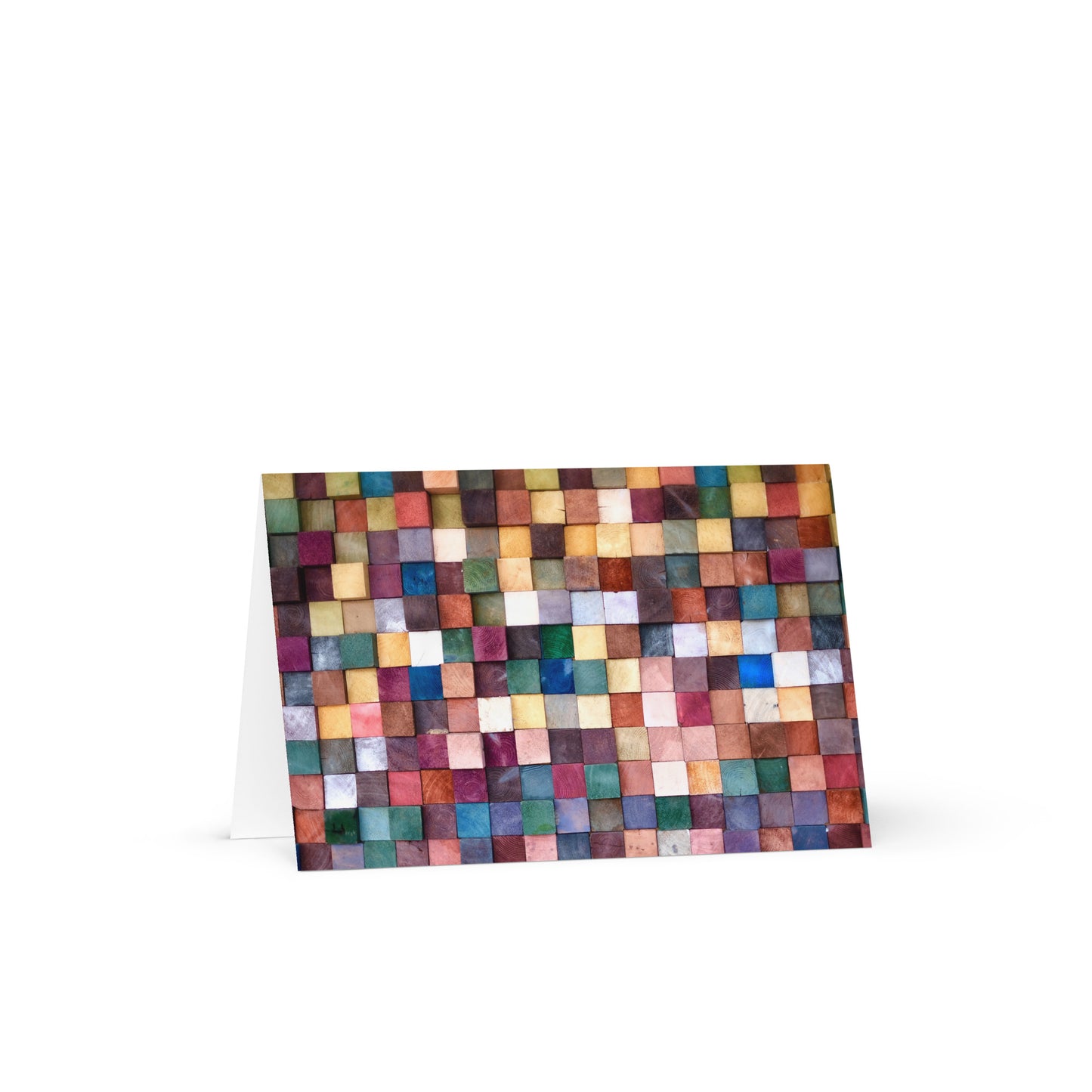 Colorful Wood Blocks Greeting card