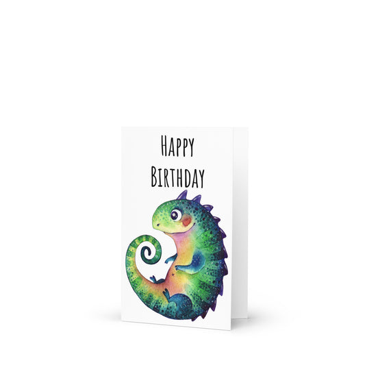 Cute Monster Birthday Greeting card - 4in x 6in - card with envelope - stationery - cute cards - quality cards - gift