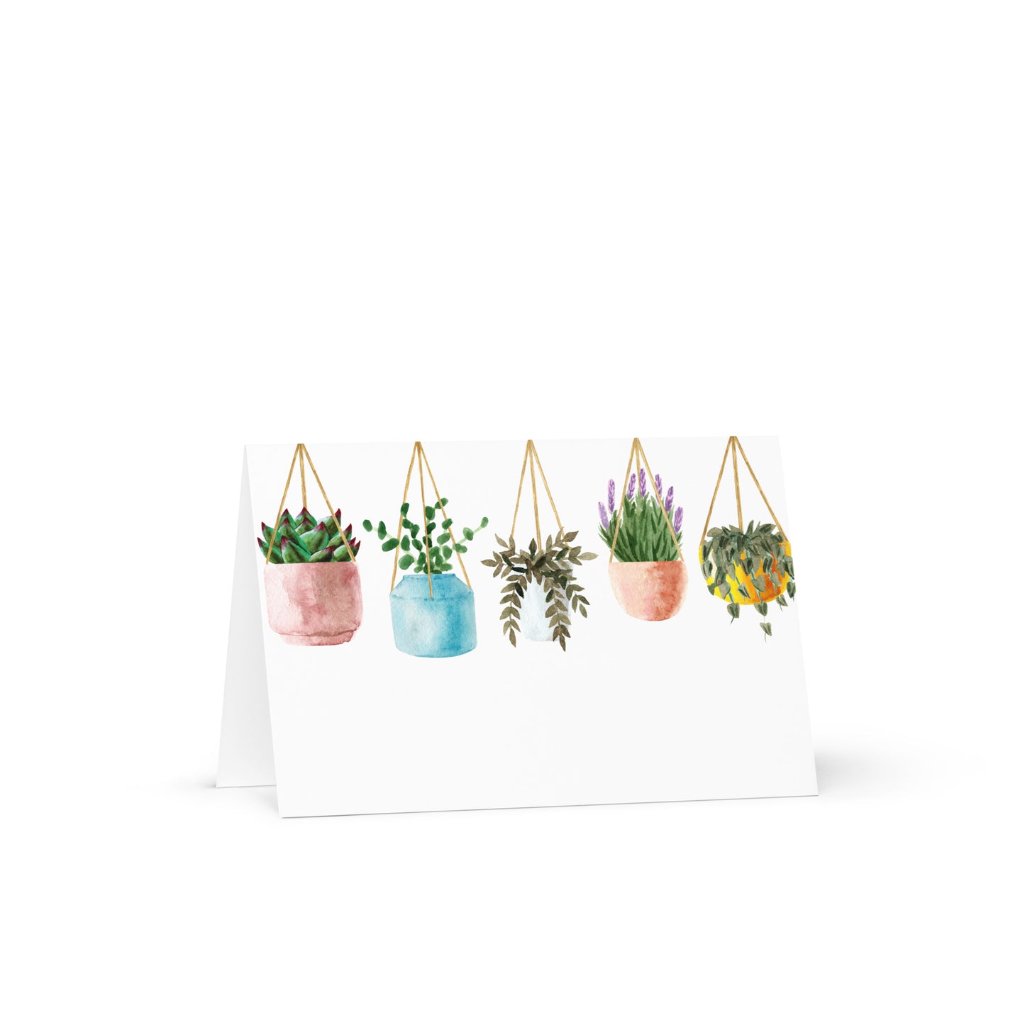 House Plants Greeting card - 4in x 6in - card with envelope - stationery - cute cards - quality cards - gift