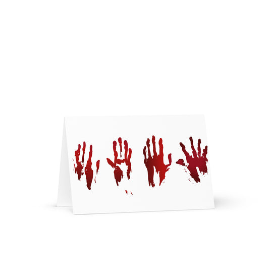 Scary Halloween Greeting card - 4in x 6in - card with envelope - stationery - cute cards - quality cards - gift