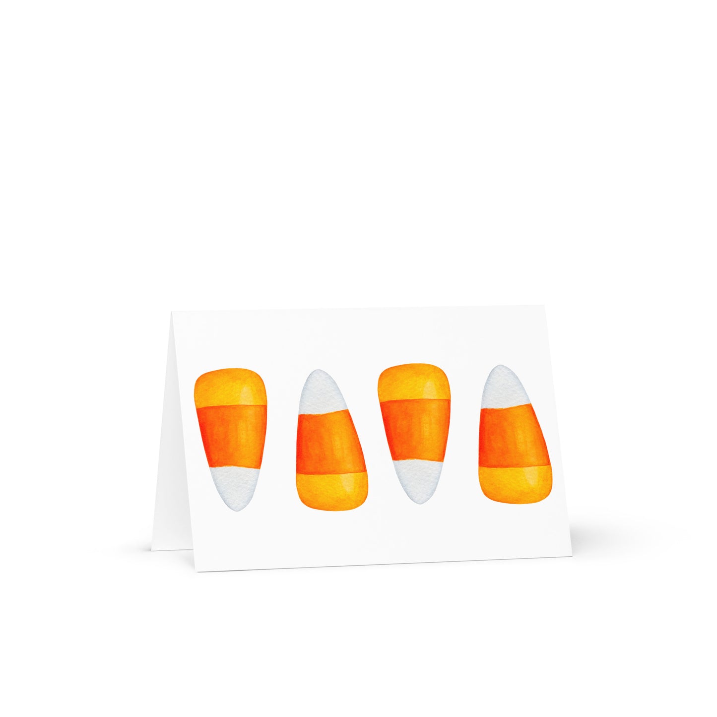 Candy Corn Greeting card - 4in x 6in - card with envelope - stationery - cute cards - quality cards - gift