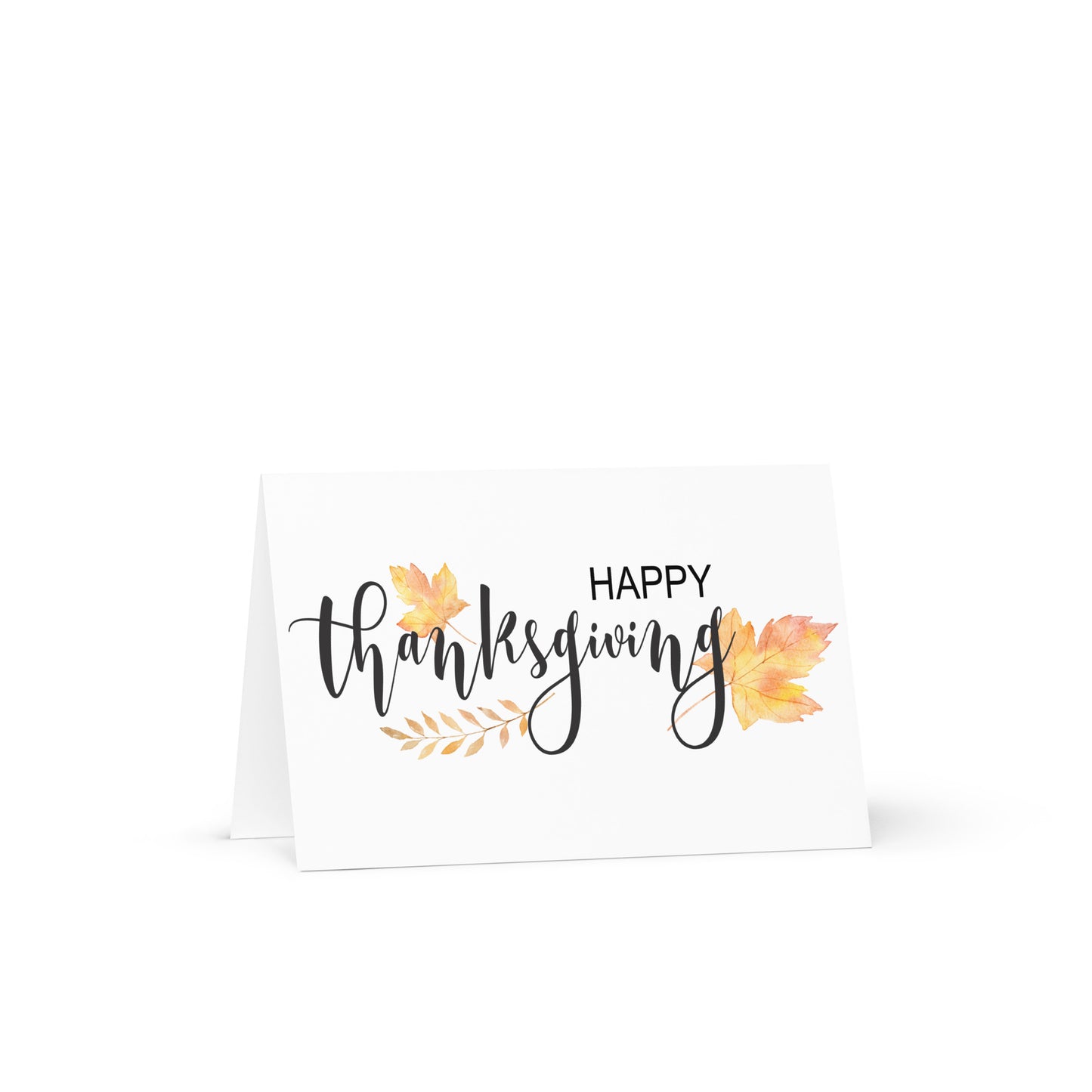 Happy Thanksgiving Greeting card - 4in x 6in - card with envelope - stationery - cute cards - quality cards - gift