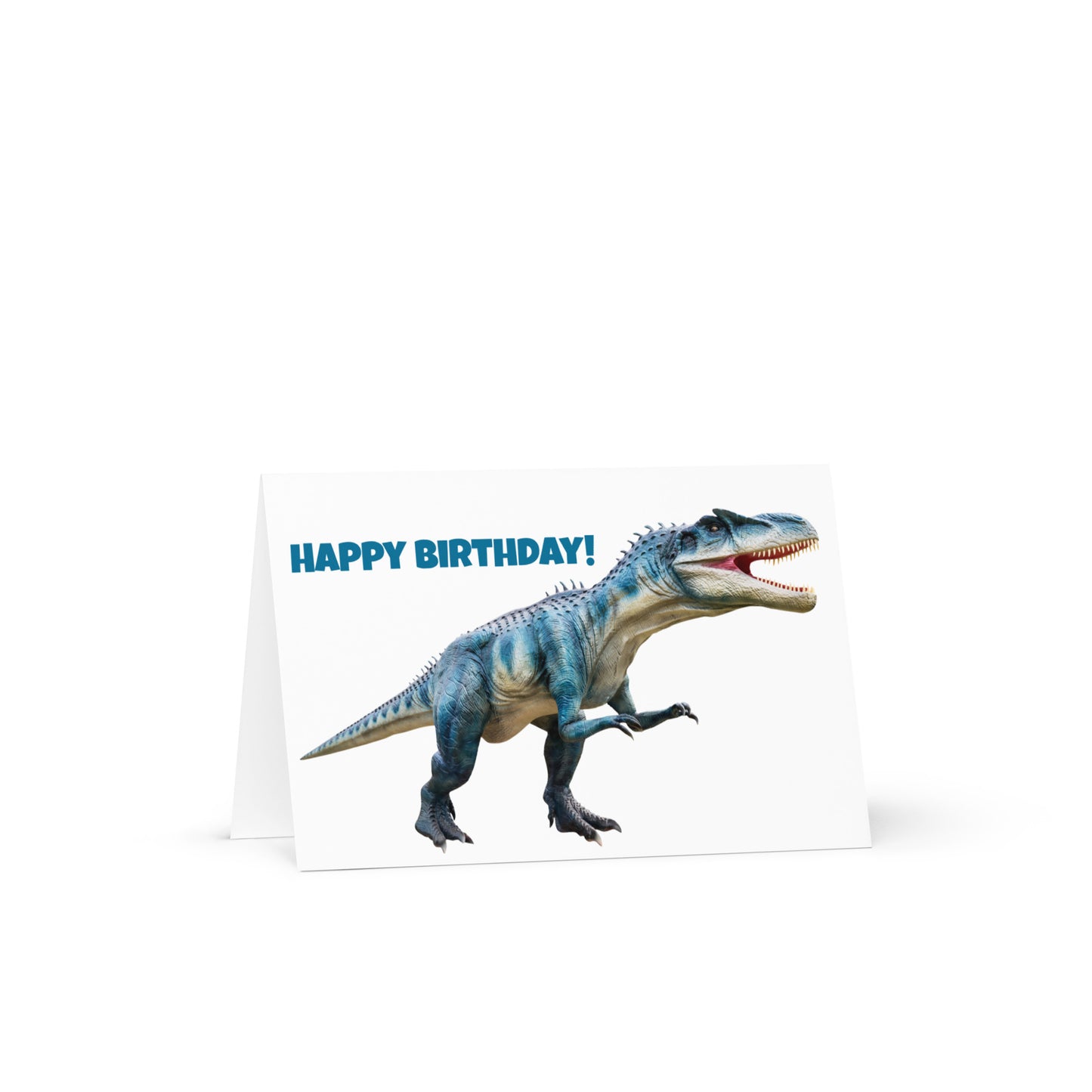 T-Rex Birthday Greeting card - 4in x 6in - card with envelope - stationery - cute cards - quality cards - gift