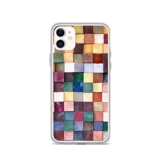 Colorful Wood Blocks Photo iPhone Case