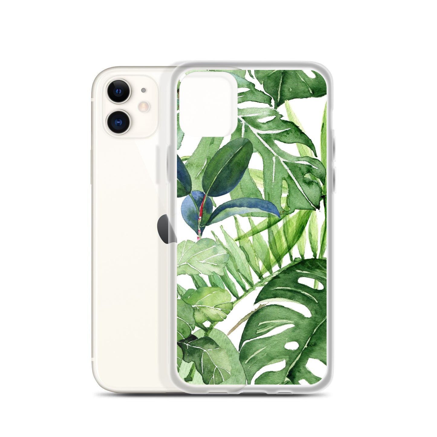 Tropical Floral Leaves iPhone Case