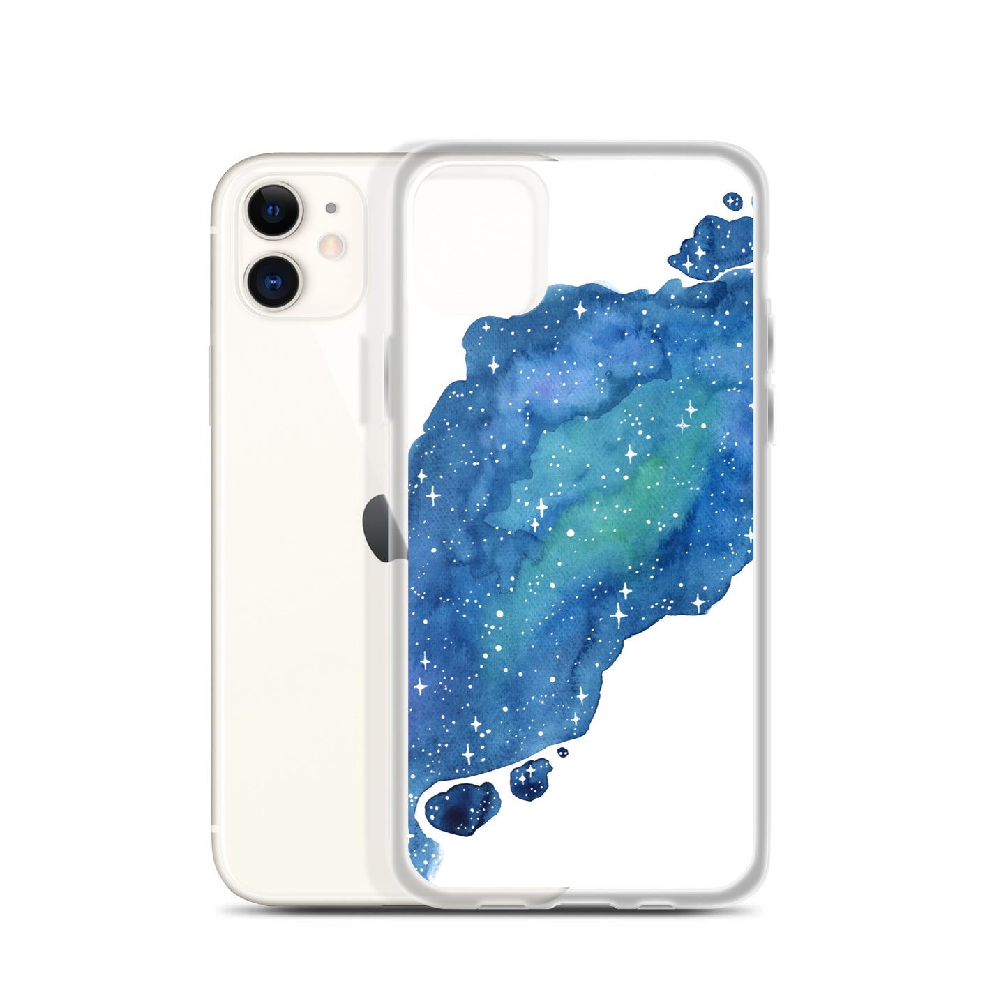 Watercolor Galaxy Aurora iPhone Case