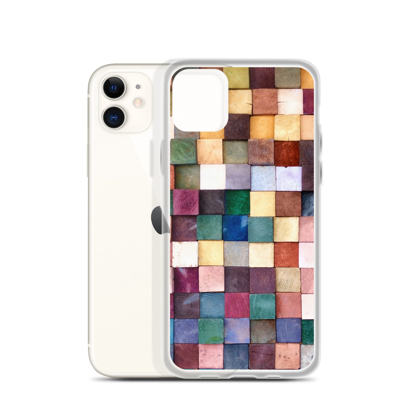 Colorful Wood Blocks Photo iPhone Case