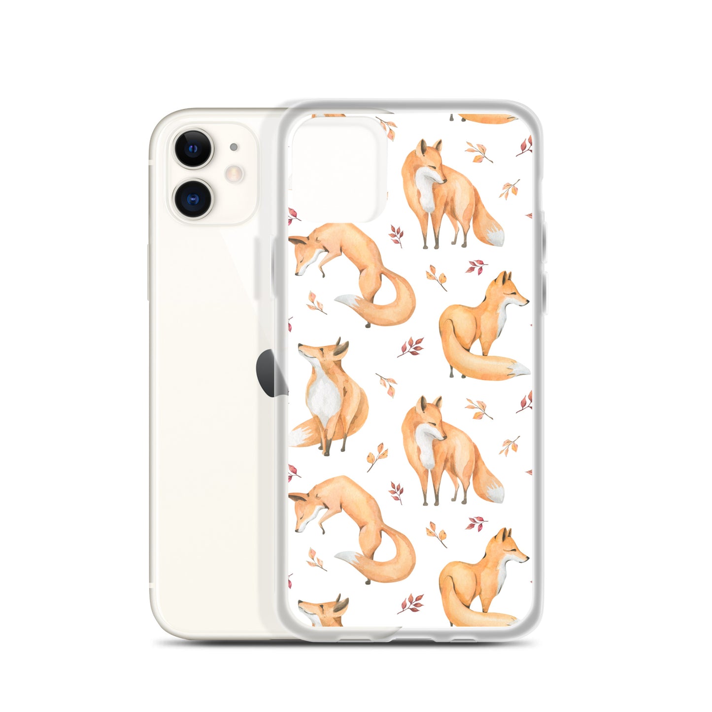 Woodland Foxes iPhone Case