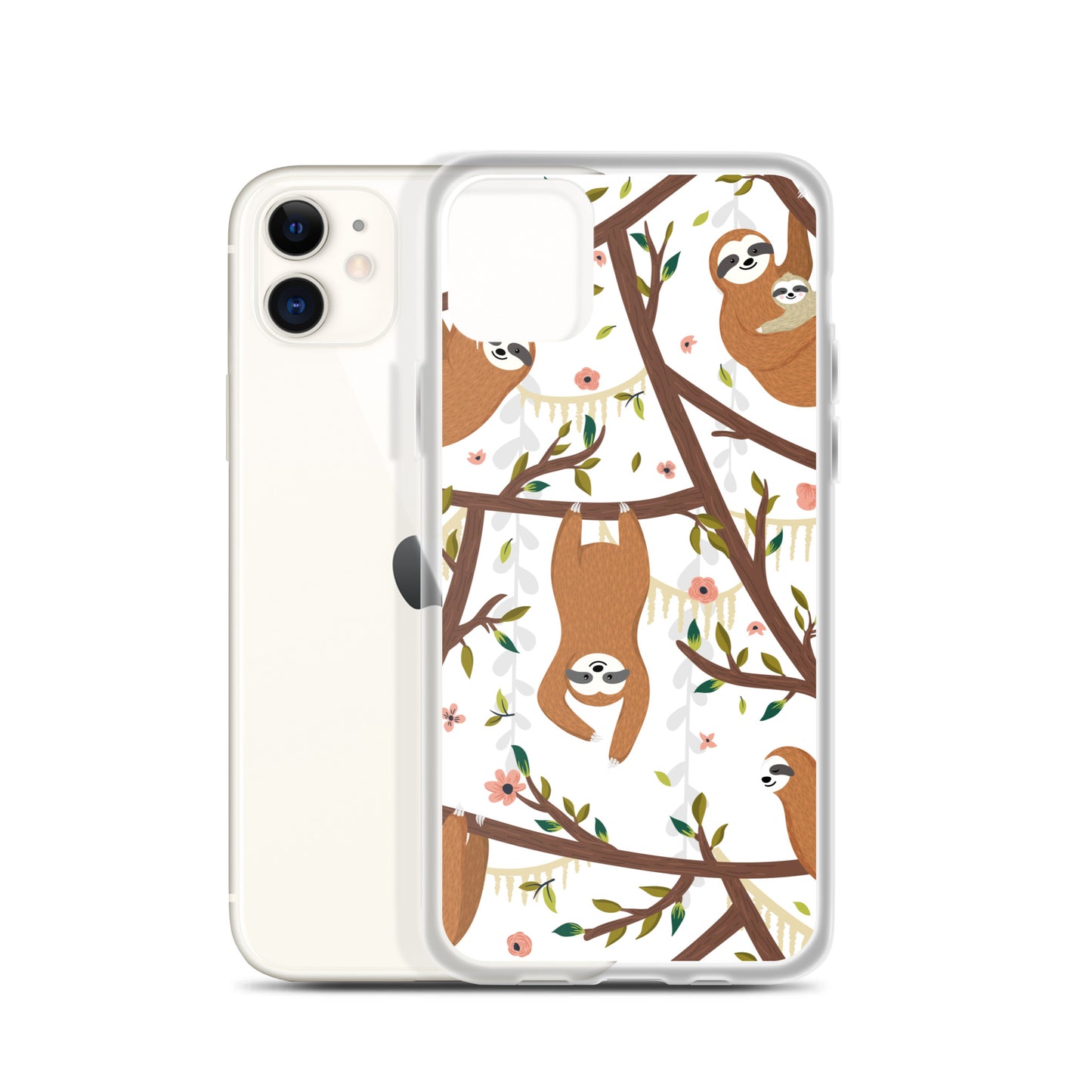 Cute Woodland Sloth iPhone Case