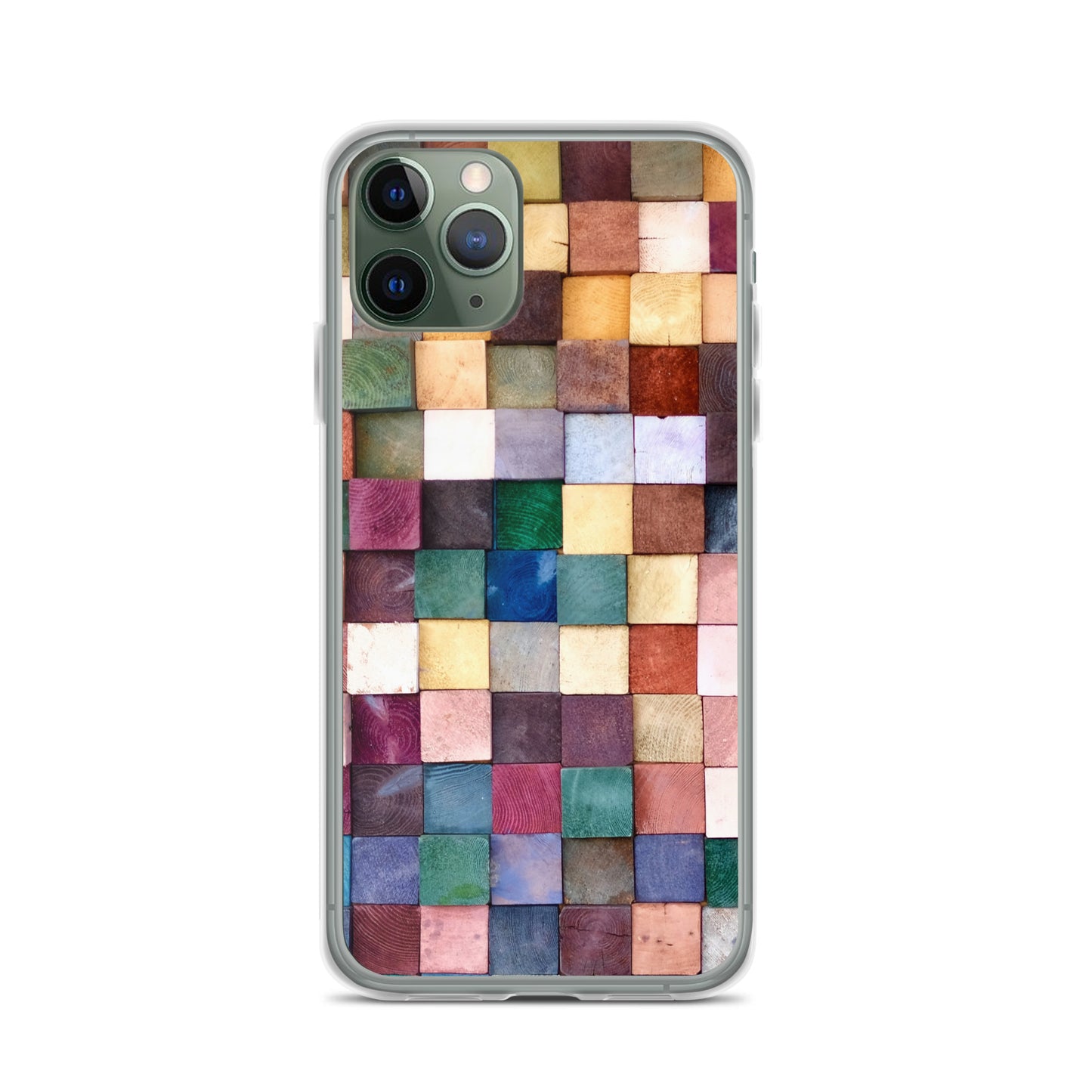 Colorful Wood Blocks Photo iPhone Case