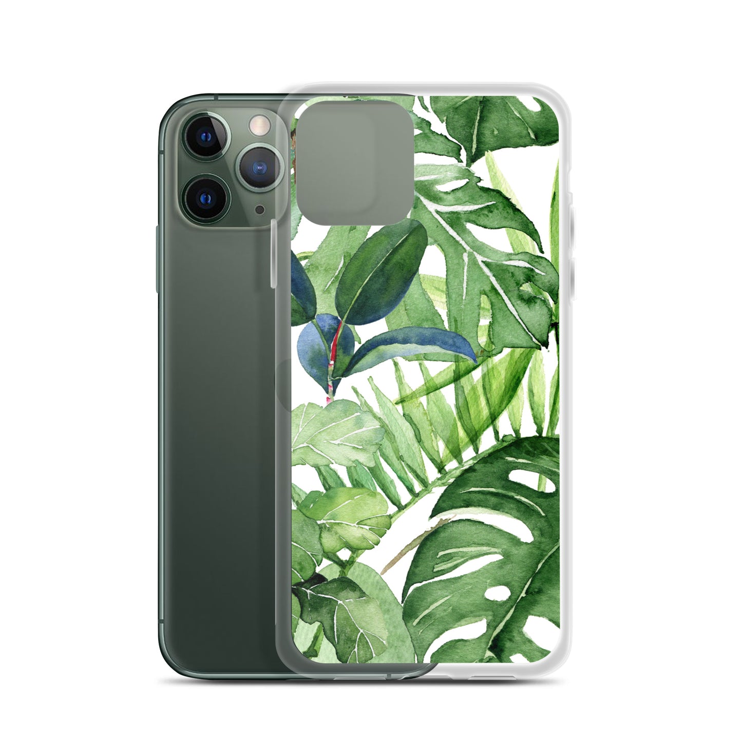 Tropical Floral Leaves iPhone Case