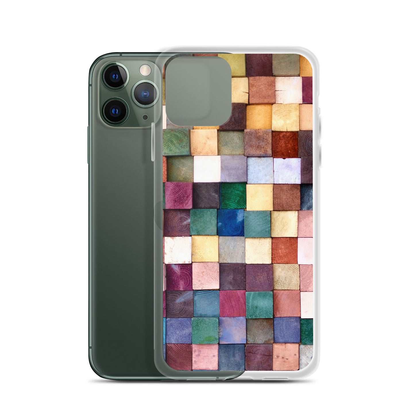 Colorful Wood Blocks Photo iPhone Case