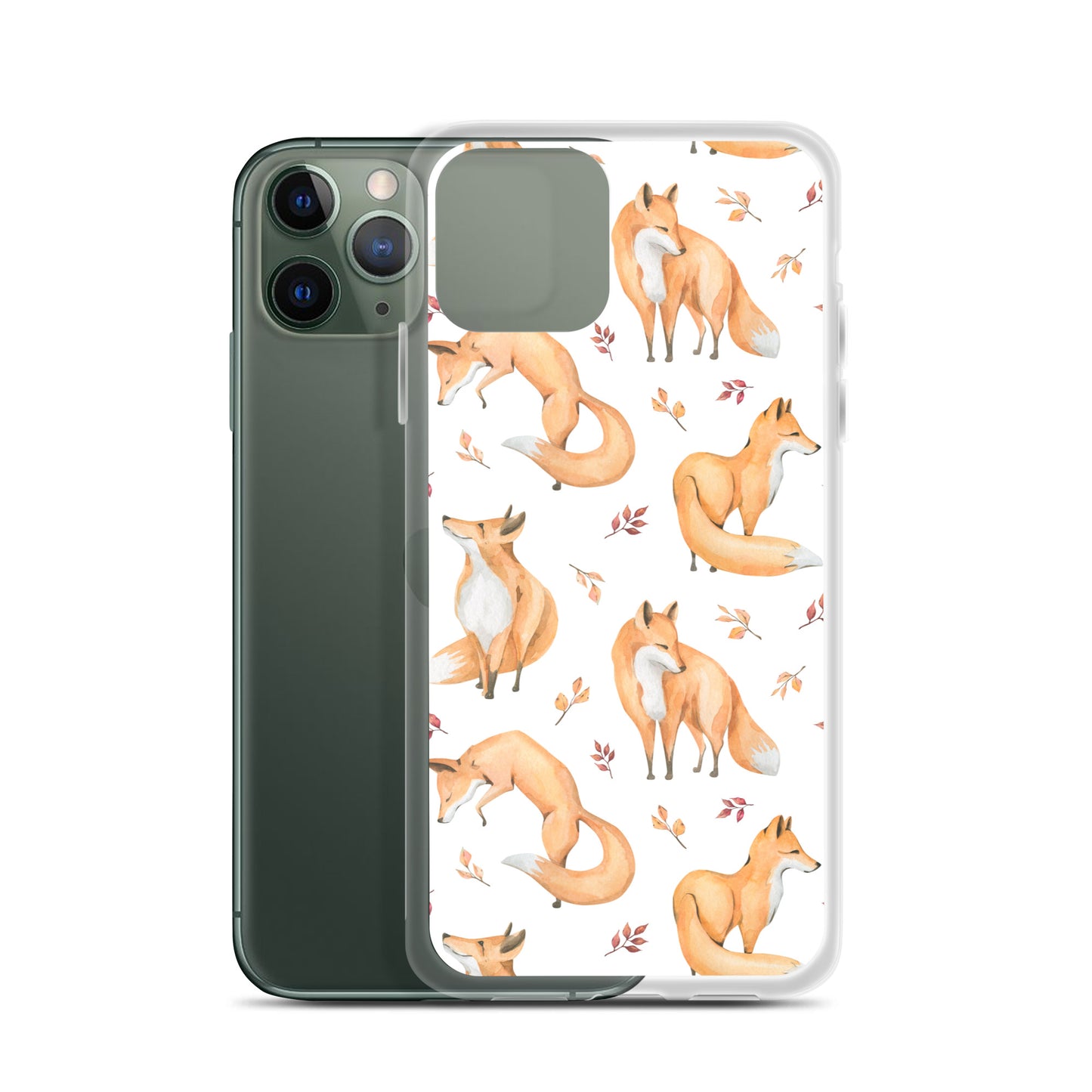 Woodland Foxes iPhone Case