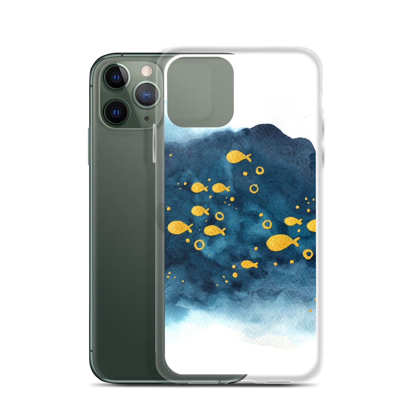 Watercolor School of Fish iPhone Case