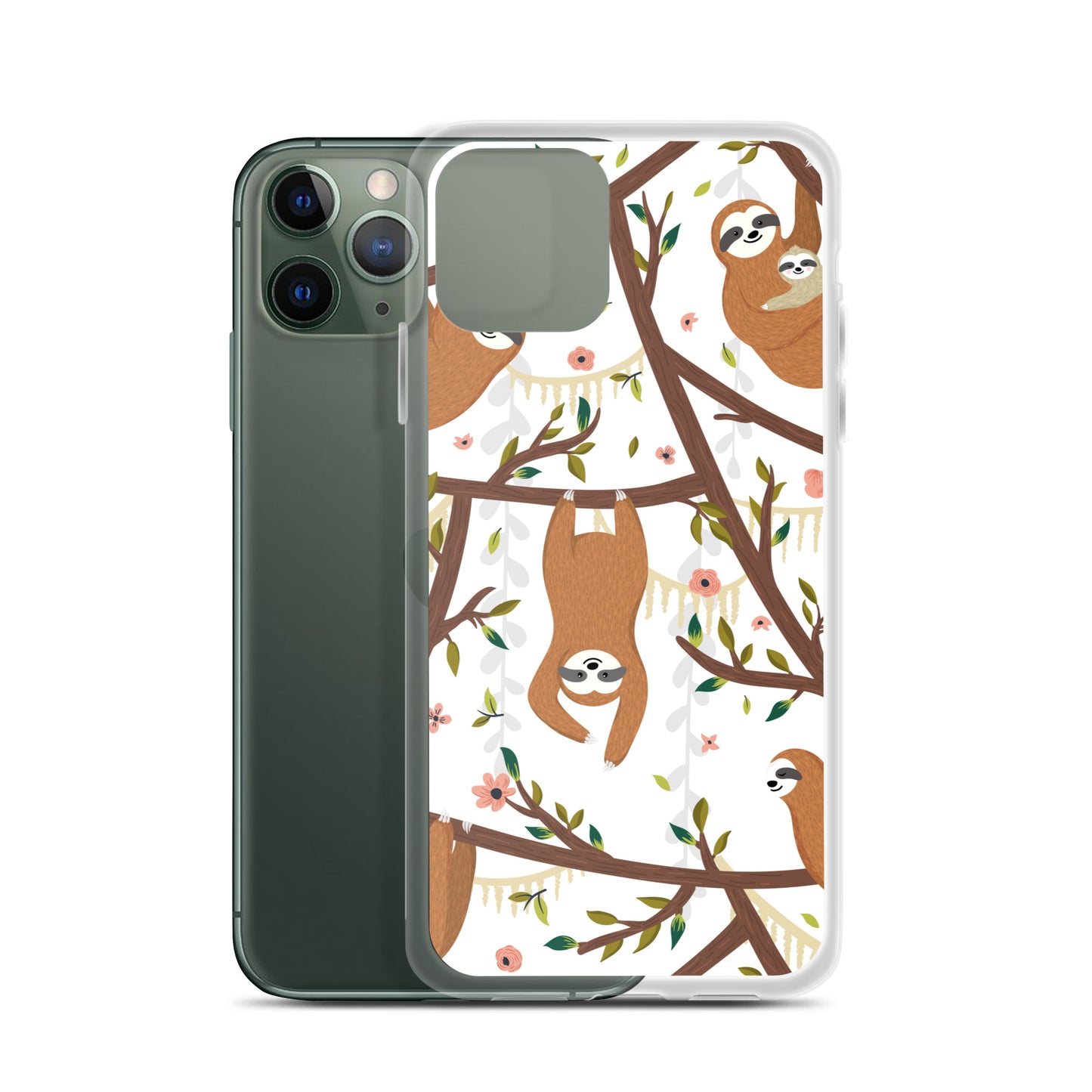 Cute Woodland Sloth iPhone Case