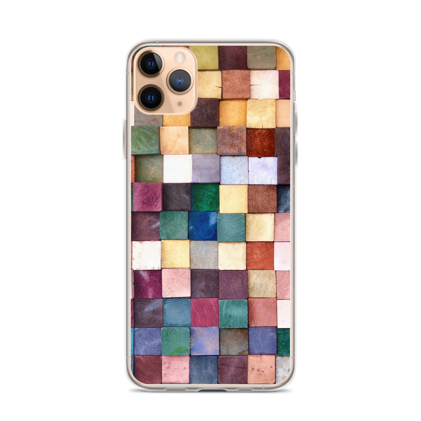 Colorful Wood Blocks Photo iPhone Case