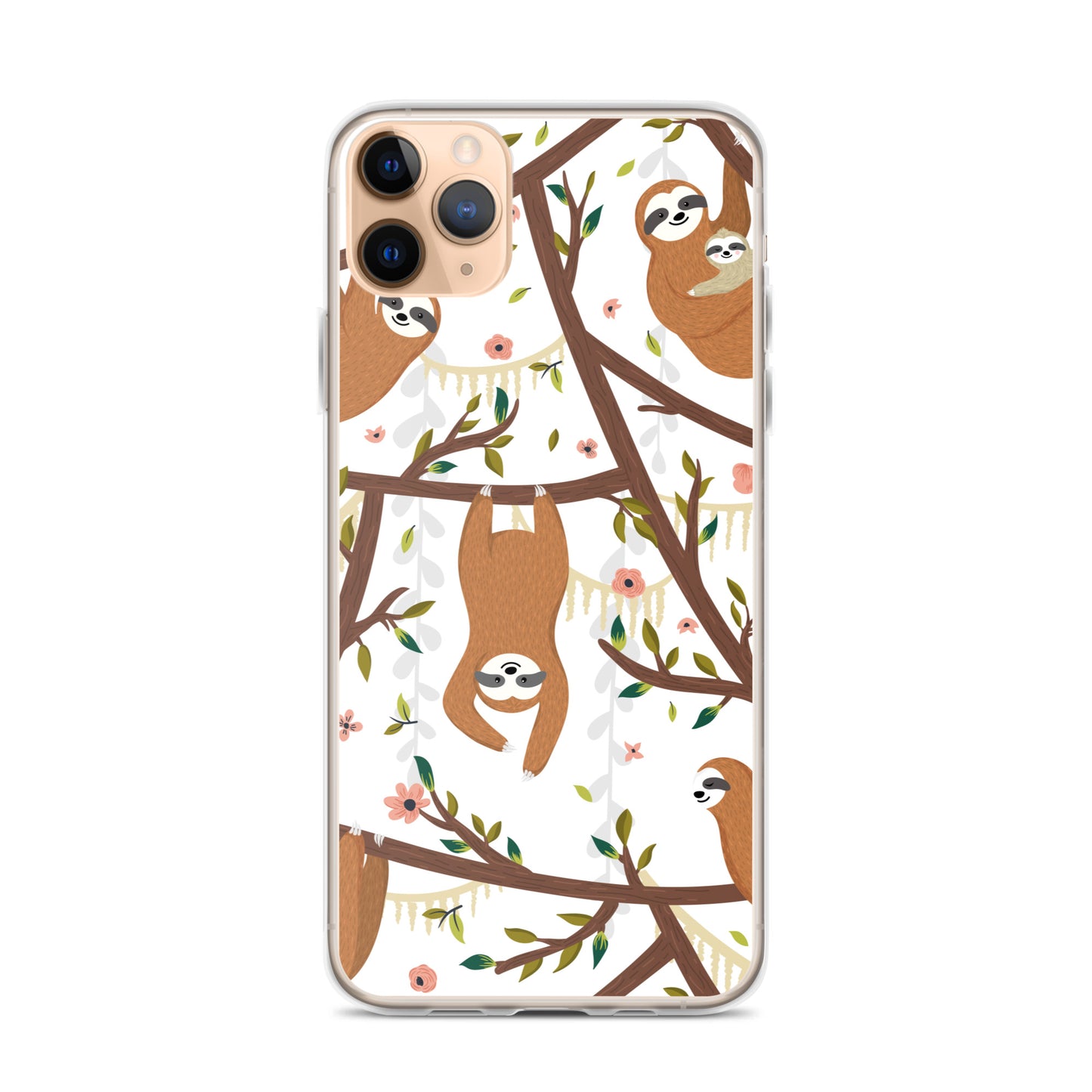 Cute Woodland Sloth iPhone Case