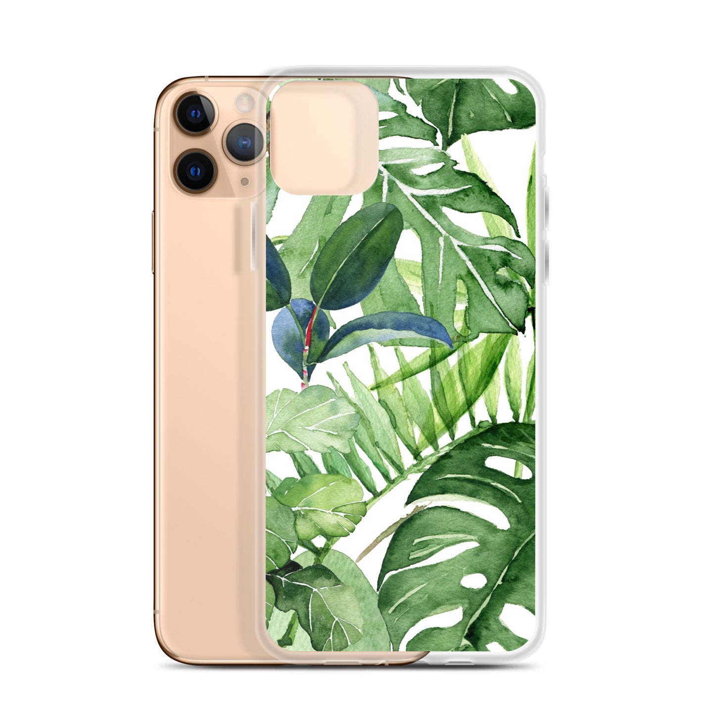 Tropical Floral Leaves iPhone Case