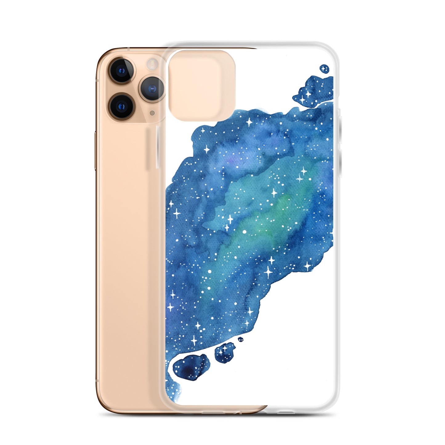 Watercolor Galaxy Aurora iPhone Case