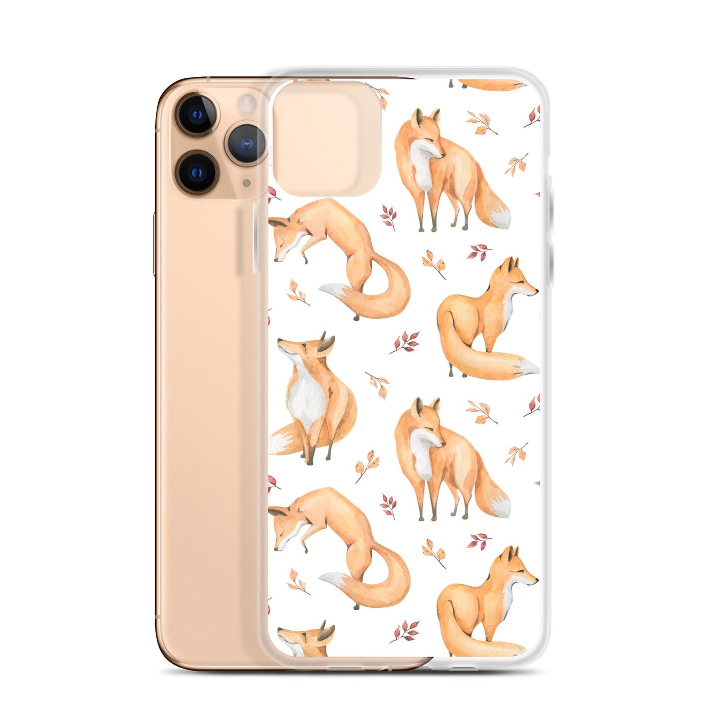 Woodland Foxes iPhone Case