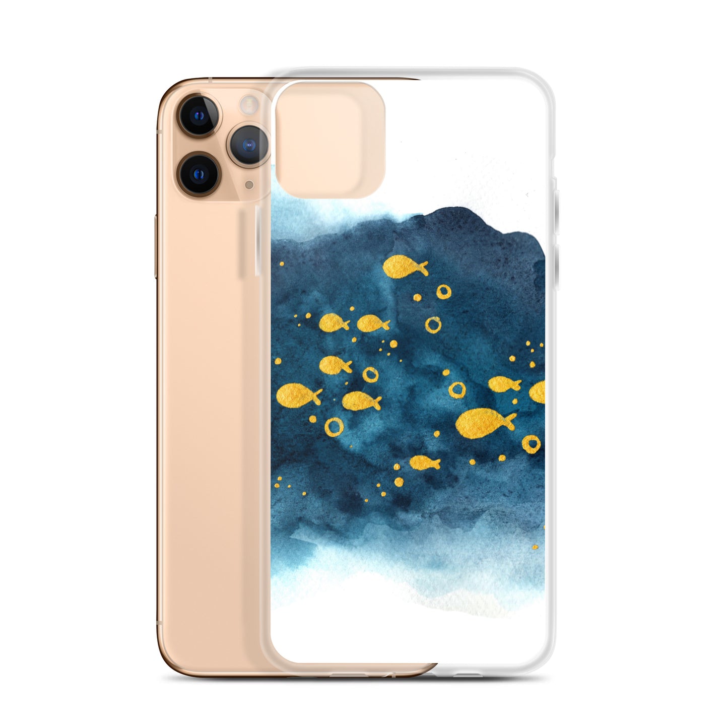 Watercolor School of Fish iPhone Case